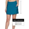 imageRBX Active Womens Fashion Stretch Knit Flat Front GolfTennis Athletic Skort with Attached Bike Short and PocketsPop Pink