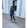 imageRBX Active Womens Fashion Yoga Lightweight Long Sleeve Pullover Hoodie TopHeathered Dark Teal