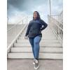 imageRBX Active Womens Fashion Yoga Long Sleeve Soft Lightweight Hoodie Pullover TopHood Blackgrey