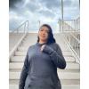 imageRBX Active Womens Fashion Yoga Long Sleeve Soft Lightweight Hoodie Pullover TopHood Blackgrey