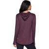 imageRBX Active Womens Fashion Yoga Long Sleeve Soft Lightweight Hoodie Pullover TopPlum Heather