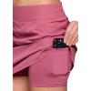 imageRBX Active Womens GolfTennis Everyday Casual Athletic Skort with Bike ShortsBerry Beauty