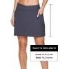 imageRBX Active Womens GolfTennis Everyday Casual Athletic Skort with Bike ShortsS20 Charcoal