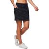 imageRBX Active Womens GolfTennis Everyday Casual Athletic Skort with Bike ShortsS21 Black Camo