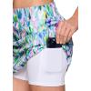 imageRBX Active Womens GolfTennis Everyday Casual Athletic Skort with Bike ShortsWatercolor Multi