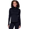 imageRBX Active Womens Lightweight Mock Neck Fleece Lined Zip Up Pullover Athletic Running ShirtBlack