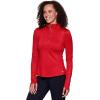 imageRBX Active Womens Lightweight Mock Neck Fleece Lined Zip Up Pullover Athletic Running ShirtRed