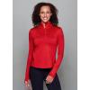 imageRBX Active Womens Lightweight Mock Neck Fleece Lined Zip Up Pullover Athletic Running ShirtRed