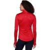 imageRBX Active Womens Lightweight Mock Neck Fleece Lined Zip Up Pullover Athletic Running ShirtRed