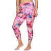 imageRBX Active Womens Plus Size AnkleFull Length Super Soft Printed Yoga LeggingsFlowy Floral