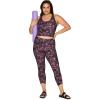 imageRBX Active Womens Plus Size Crop Tank Top With Shelf Bra Low Impact Sports Bra