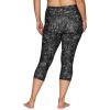 imageRBX Active Womens Plus Size Fashion Athletic High Waist Running Yoga Squat Proof Capri Leggings with PocketsBlack Scratch Off