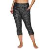 imageRBX Active Womens Plus Size Fashion Athletic High Waist Running Yoga Squat Proof Capri Leggings with PocketsBlack Scratch Off