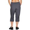 imageRBX Active Womens Plus Size Fashion Lightweight Woven Body Skimming Drawstring Cargo Capri PantDark Grey