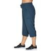 imageRBX Active Womens Plus Size Fashion Lightweight Woven Body Skimming Drawstring Cargo Capri PantDeep Teal