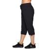 imageRBX Active Womens Plus Size Fashion Lightweight Woven Body Skimming Drawstring Cargo Capri PantJet Black
