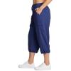 imageRBX Active Womens Plus Size Fashion Lightweight Woven Body Skimming Drawstring Cargo Capri PantTwilight Blue