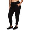 imageRBX Active Womens Plus Size Fashion Yoga Lightweight Fleece Jogger SweatpantsF20 Black