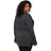 imageRBX Active Womens Plus Size Long Sleeve Relaxed Lightweight Pullover Sweatshirt TunicSolid Charcoal