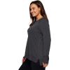 imageRBX Active Womens Plus Size Long Sleeve Relaxed Lightweight Pullover Sweatshirt TunicSolid Charcoal