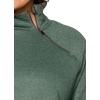 imageRBX Active Womens Plus Size Mock Neck Long Sleeve Fleece Pullover SweatshirtPine Green Heather