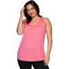 imageRBX Active Womens Plus Size Sleeveless Relaxed Fashion Workout Yoga Tank TopCherry Blossom Pink