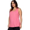 imageRBX Active Womens Plus Size Sleeveless Relaxed Fashion Workout Yoga Tank TopCherry Blossom Pink