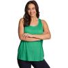 imageRBX Active Womens Plus Size Sleeveless Relaxed Fashion Workout Yoga Tank TopGreen Heather