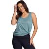 imageRBX Active Womens Plus Size Sleeveless Relaxed Fashion Workout Yoga Tank TopOcean Bluegreen