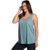 imageRBX Active Womens Plus Size Sleeveless Relaxed Fashion Workout Yoga Tank TopOcean Bluegreen
