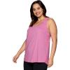 imageRBX Active Womens Plus Size Sleeveless Relaxed Fashion Workout Yoga Tank TopPink Orchid
