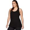 imageRBX Active Womens Plus Size Sleeveless Relaxed Fashion Workout Yoga Tank TopS21 Black