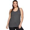 imageRBX Active Womens Plus Size Sleeveless Relaxed Fashion Workout Yoga Tank TopS21 Charcoal