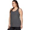 imageRBX Active Womens Plus Size Sleeveless Relaxed Fashion Workout Yoga Tank TopS21 Charcoal