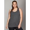 imageRBX Active Womens Plus Size Sleeveless Relaxed Fashion Workout Yoga Tank TopS21 Charcoal