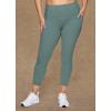 imageRBX Active Womens Plus Size Stretch AnkleFull Length Workout Running Gym Yoga Leggings78 Sea Green