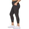 imageRBX Active Womens Plus Size Stretch AnkleFull Length Workout Running Gym Yoga Leggings78 Solid Deep Grey