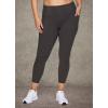 imageRBX Active Womens Plus Size Stretch AnkleFull Length Workout Running Gym Yoga Leggings78 Solid Deep Grey