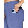 imageRBX Active Womens Plus Size Stretch AnkleFull Length Workout Running Gym Yoga Leggings78 Solid Periwinkle