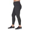 imageRBX Active Womens Plus Size Stretch AnkleFull Length Workout Running Gym Yoga LeggingsF21 Solid Charcoal
