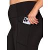imageRBX Active Womens Plus Size Stretch AnkleFull Length Workout Running Gym Yoga LeggingsSolid Jet Black