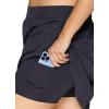 imageRBX Active Womens Plus Size Stretch Woven Athletic Skort with Attached Bike Short and PocketsS21 Charcoal