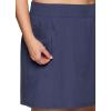 imageRBX Active Womens Plus Size Stretch Woven Athletic Skort with Attached Bike Short and PocketsSmoke Blue