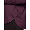 imageRBX Active Womens Plus Size Workout Top with Thumbholes Buttery Soft Lightweight Long Sleeve Tunic Yoga Top for WomenDeep Plum Heather