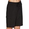 imageRBX Active Womens Relaxed Fit Breathable Ventilated Stretch Woven Athletic Walking Short with PocketsBlack 11inch