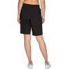 imageRBX Active Womens Relaxed Fit Breathable Ventilated Stretch Woven Athletic Walking Short with PocketsBlack 11inch