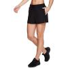 imageRBX Active Womens Relaxed Fit Breathable Ventilated Stretch Woven Athletic Walking Short with PocketsBlack Solid