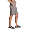 imageRBX Active Womens Relaxed Fit Breathable Ventilated Stretch Woven Athletic Walking Short with PocketsDriftwood 11inch