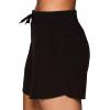 imageRBX Active Womens Relaxed Fit Breathable Ventilated Stretch Woven Athletic Walking Short with PocketsOverlap Black