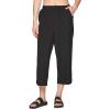 imageRBX Active Womens Relaxed Fit Lightweight Quick Drying Stretch Woven Pants with PocketsCapri Black